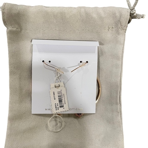 NWT, Kendra Scott Rosegold Elberta Hoops - Picture 5 of 5